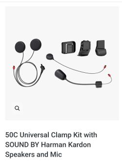 Sena 50C Universal Clamp Kit with Sound by Harman Kardon Speakers and Mic (50C-A0311) $65.00