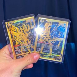 Zacian & Zamazenta Gold Pokemon Cards