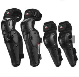 KEMIMOTO Motorcycle Knee-and-Shin Guards Elbow Pads for Men 4Pcs