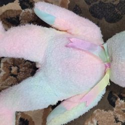 1999 Ty Beanie Buddie Buddy "Groovy" Tie Dye Teddy Bear 14" Plush Toy Animal