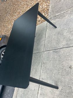 Black dining table