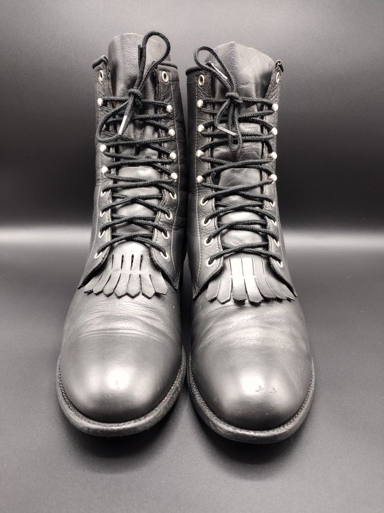 JUSTIN FRINGE KILTE BOOTS