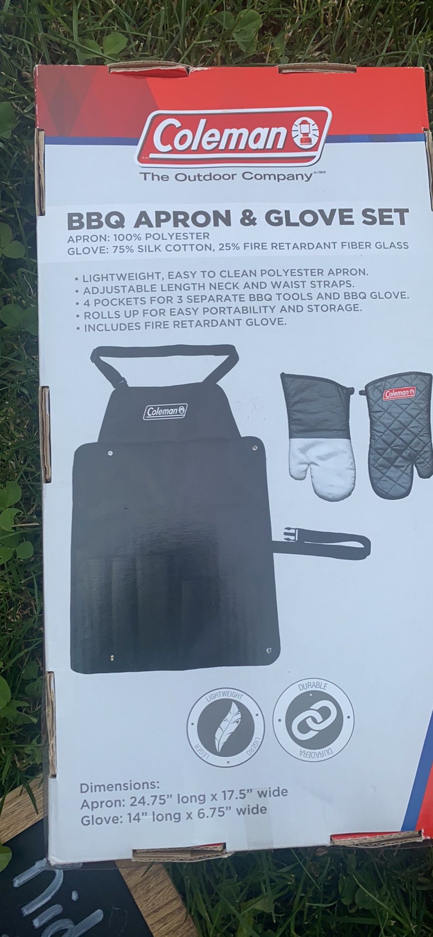 Brand New BBQ Apron & Gloves Set Perfect Gift Idea 