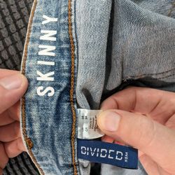 H&M Skinny Biker Jeans 34x32