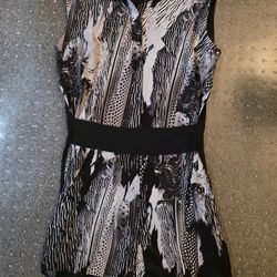 All Saints Woman Size US 0 Luna Zebu Black Dress 100% Silk