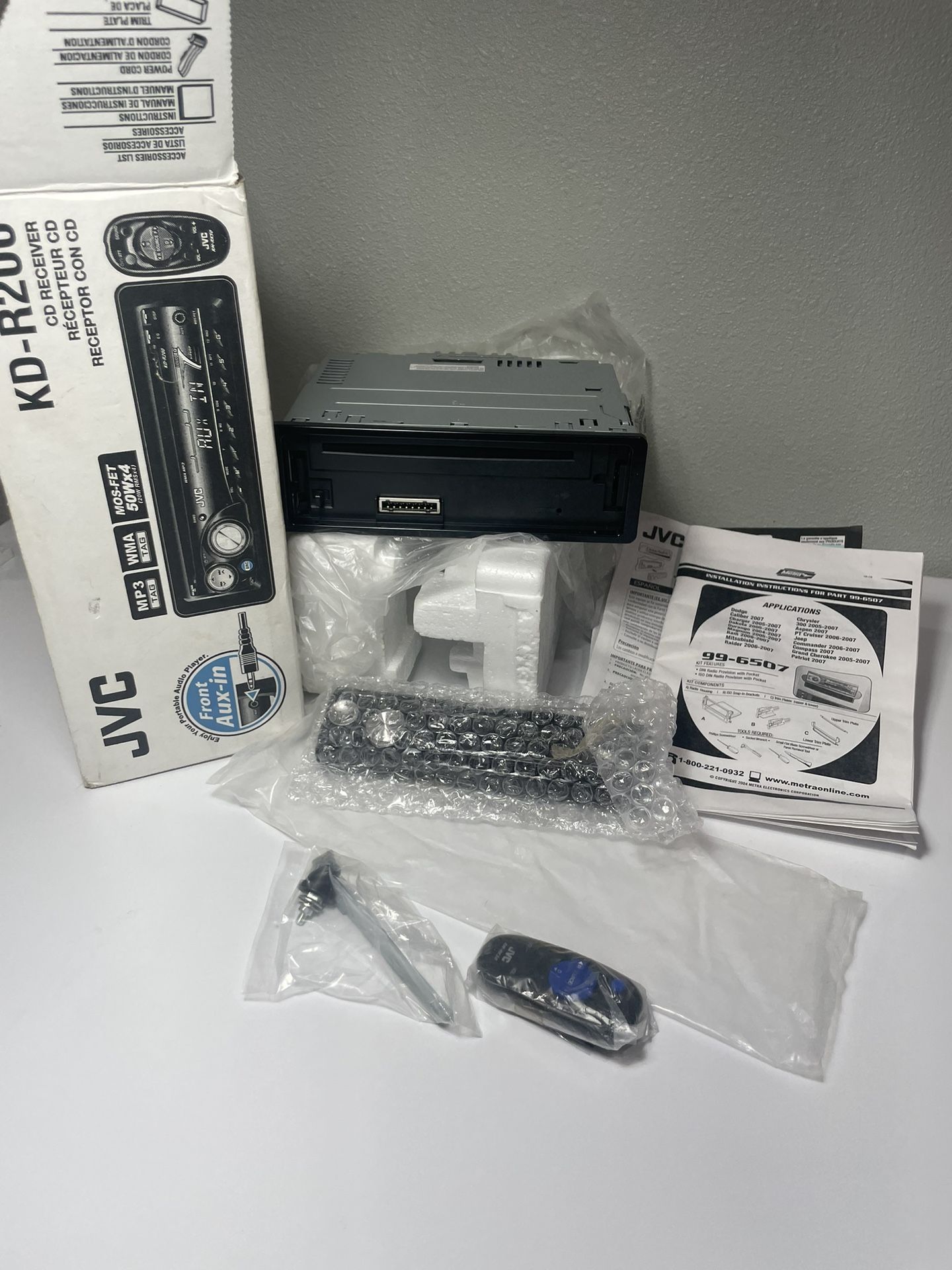 JVC KD-R200 Car CD Receiver Deck Stereo