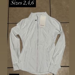 White Lululemon Defined Jacket 