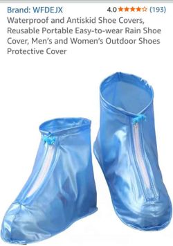 Outdoor shoe covers witb drawstring storage  bag see pics for size info.