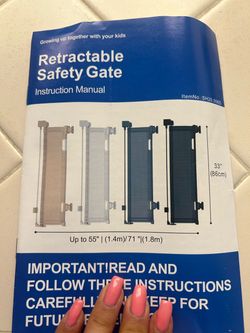 Black Retractable Gate