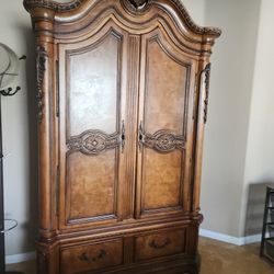 Antique Armoire  Or Bedroom Tv Cabinet. Cedar Wood 