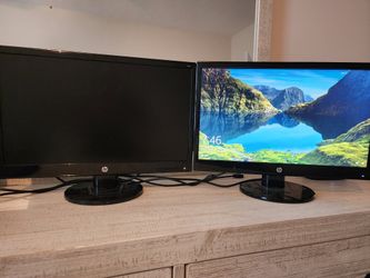 HP 21" Dual Monitors model 21kd $20 for pair
