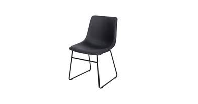 Black Faux Leather Mid Century Modern Dining Chairs | $10 Each