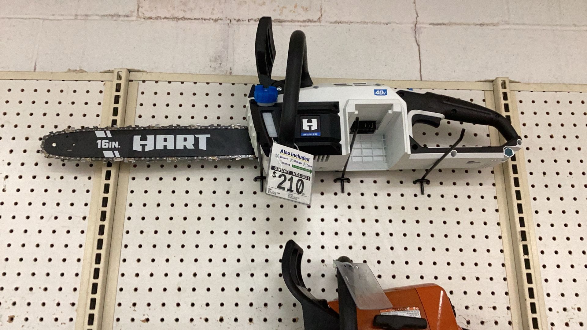 Hart Electric Chain Saw With Battery And Charger 