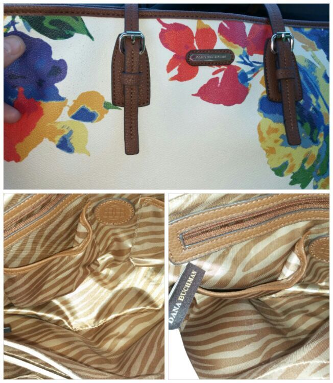 Dana Buchman purse shoulder bag very clean floral