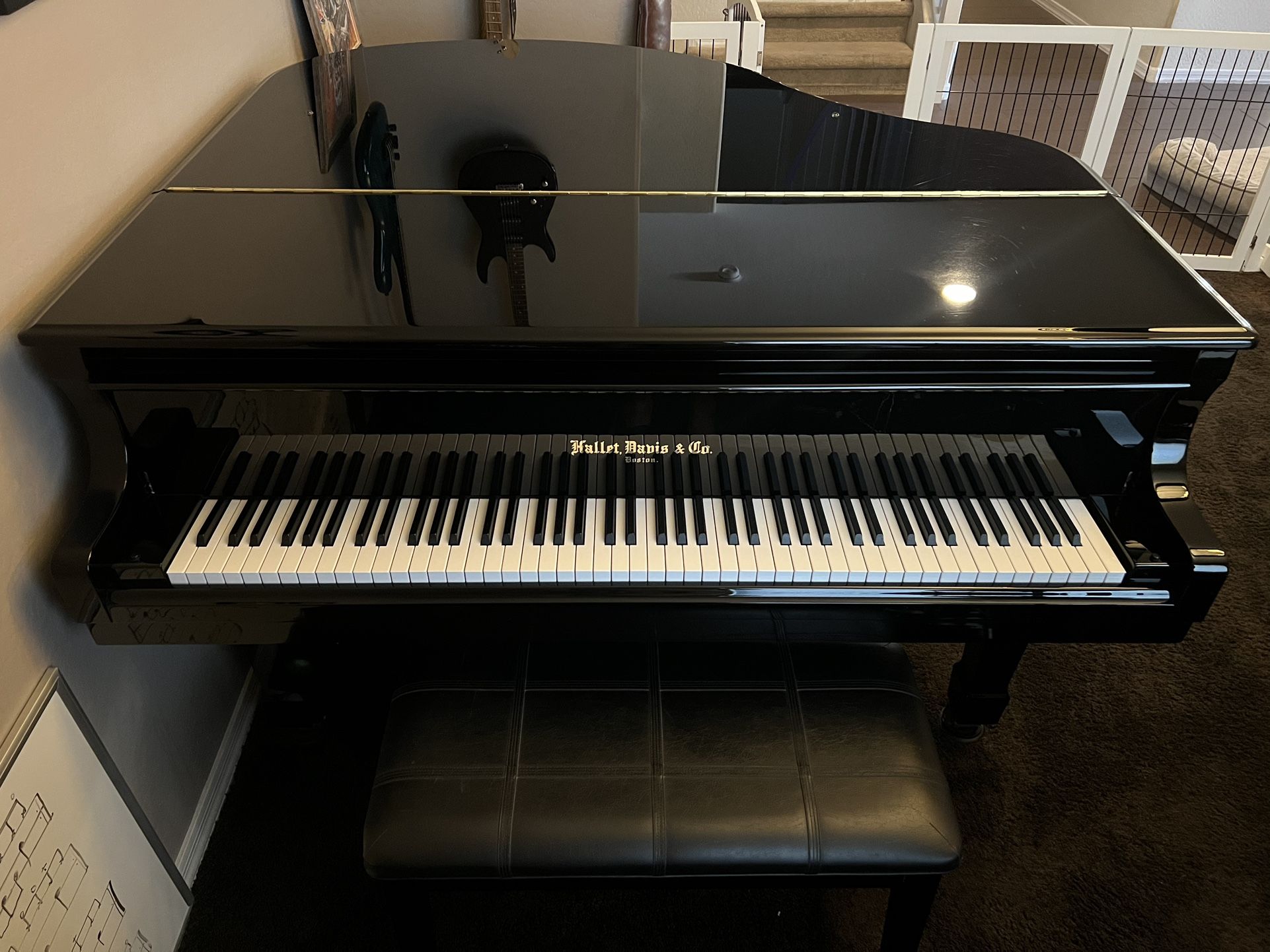 Hallet, Davis & Co Baby Grand Piano