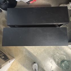 Black Shoe Rack with Shelf / Entryway Bench