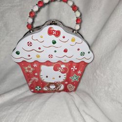 Hello Kitty Christmas Tin Purse 