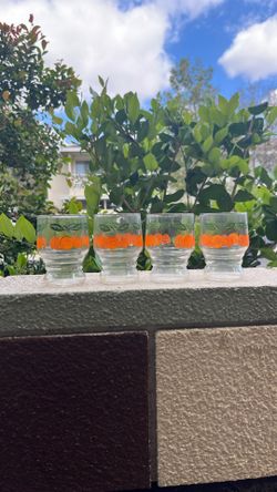 Retro Juice Glasses(4)