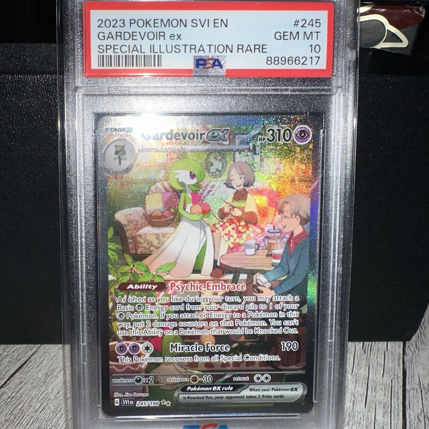 245 198 pokemon card TCG Gardevoir EX 245/198 SV Base Set Illustration Rare Ultimate Key Issue Comics Violet Special Illustration Rare #245 PSA Authenticated 10 Card Gardevoir ex 245/198 SIR Scarlet