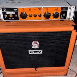 Orange Bass Head Ob1- 500 And Bass Cab Obc212 600 Watts For Sale.