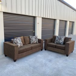 Great Condition Brown Couch Set.$349 OBO. Free Delivery!