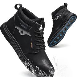 Slip Resistant Work Boot for Men & Women, Waterproof Anti-Slip Kitchen Shoes, Oil & Water Resistant, Lightweight Work Shoes for Chefs, Restaurant Work