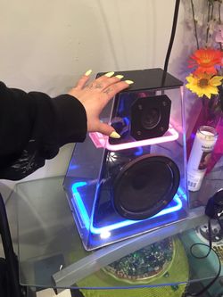 スピーカー・ウーファー CLEO AUDIO SPEAKERS by CICENA Vintage Cicena Cleo Neon Speakers, 1980s Music-activated