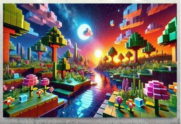 Minecraft Wall paper 1 full Wall big