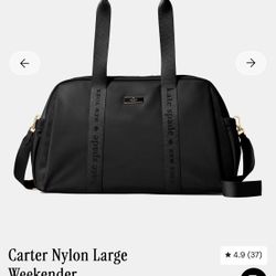 Kate Spade Carter Weekender Bag: NEW w/tags