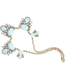 New LA JOLIE MUSE Choker Necklace And Earrings Jewelry Set , Gold-toned Mint Retro Style for Party, Gift for her