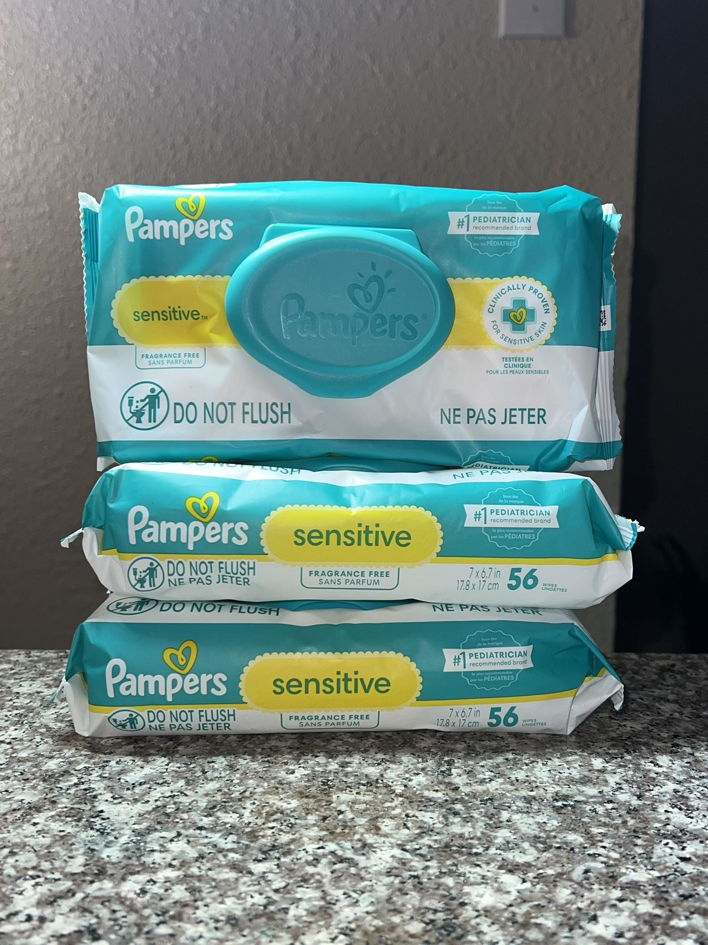 Pampers Sensitive Baby Wipes 56ct Set
