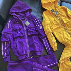 RARE SOLD OUT Hollywood Hunna 3M Tech Reflective Multi Cargo  Jacket  •NEW •Mens : Small  •purple       Tags : supreme , bape , hat club , pro image ,