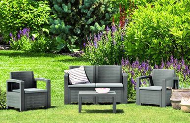 Outdoor Furniture, Patio Dining Sets & Outdoor Conversation Sets available in 2 colors, 1 year warranty