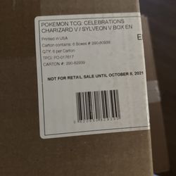 SEALED CASE Charizard V & Sylveon V Celebrations Box