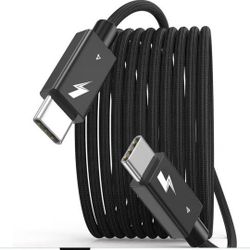 Thunderbolt 4 Cable [Intel Certified] Long  10 FT USB C Cable For iPhone, MacBook Etc