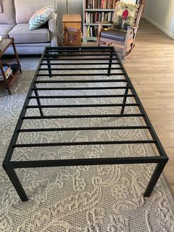 Twin bed frame, metal