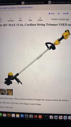 Dewalt Weed whacked and hedge trimmer