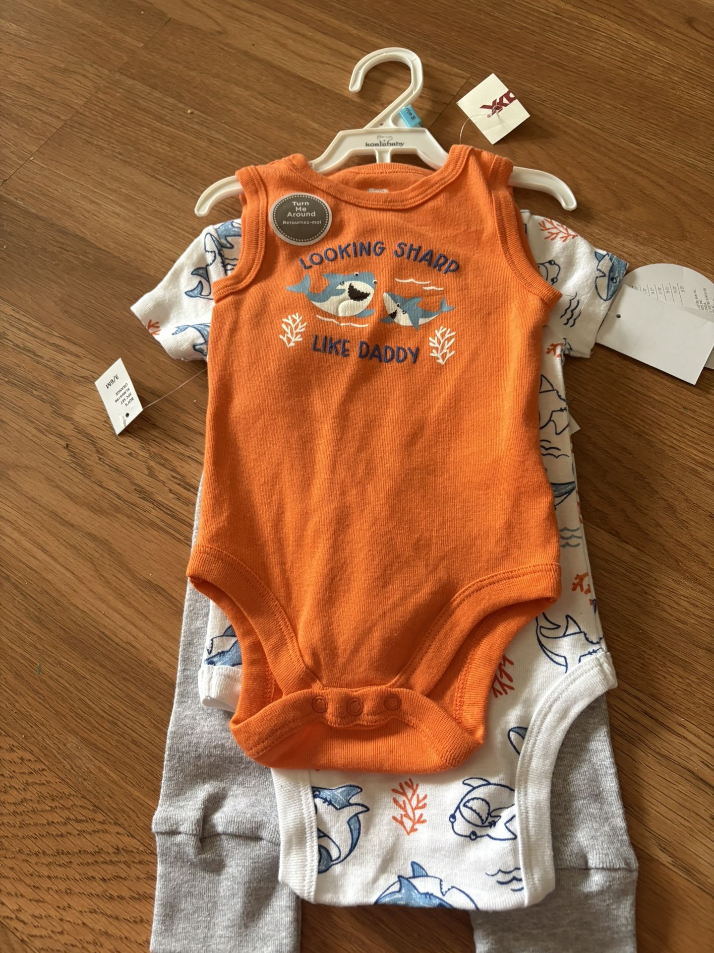 Boys Sark Set 2 Shirts 1 Pants