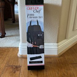 Grand Chef 7 Piece BBQ Apron Set