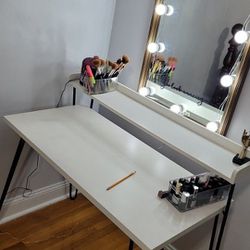 Two Vanity Makeup Mirrors 