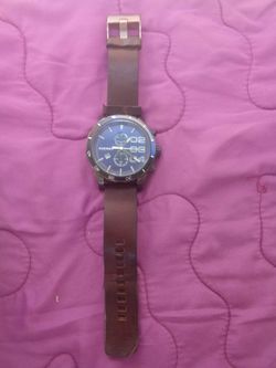Diesel Men's DZ4312 Double Down Brown Leather Watch