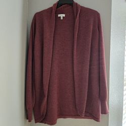  Burgundy Cardigan Size M
