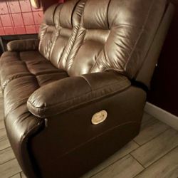 Italian Leather Recliner Couch