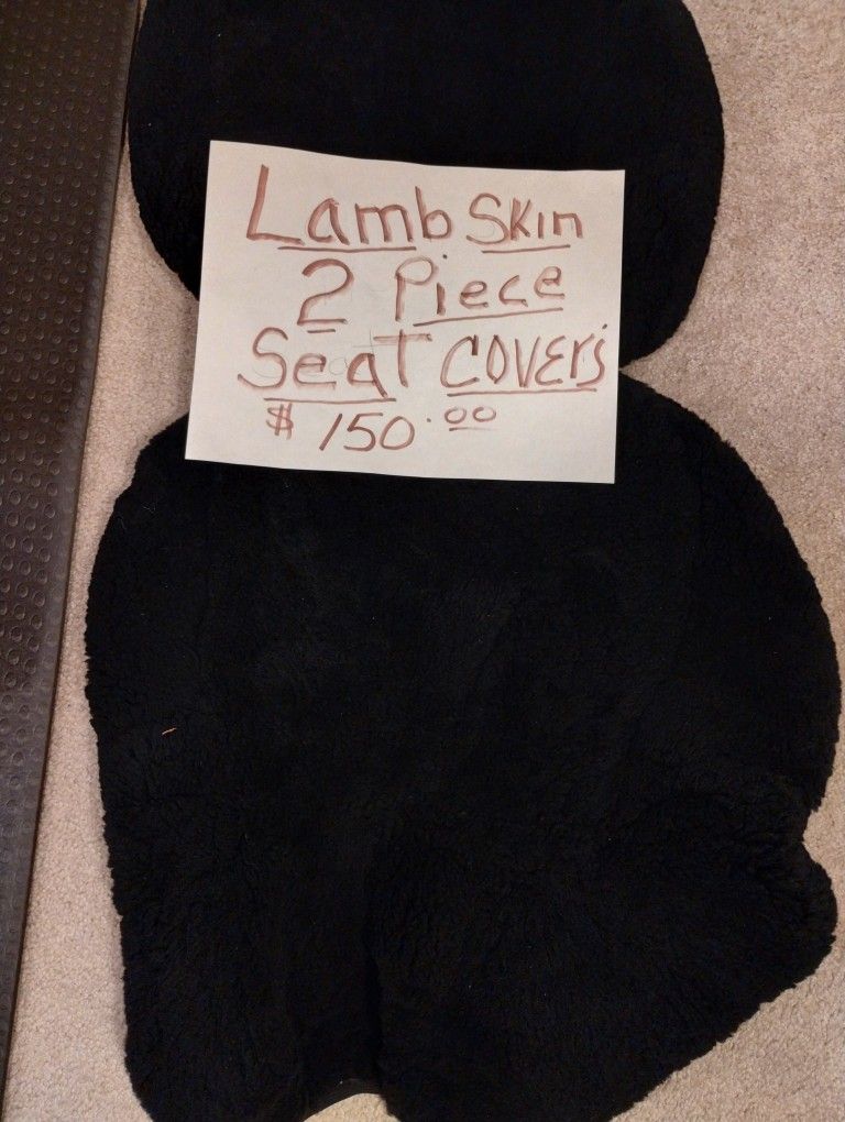 Lambskin Motorcycle Seat Covers W/ Waterproof Covering.