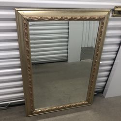 Vintage Gold leaf Beveled Mirror