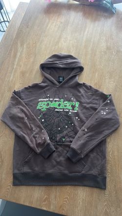 Spider Hoodie (grey/green) Size (M)
