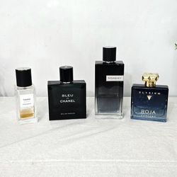 YSL TUXEDO,BLEU DE CHANEL,ROJA ELYSIUM FRAGRANCES