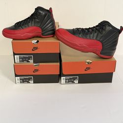 BRAND NEW JORDAN 12 “FLU GAME” FOR SALE! GS SIZES 5.5 & 6 $185 MEN SIZE 12 $310
