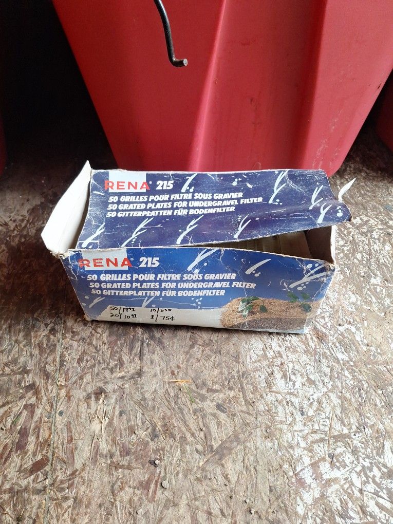 Half Box Rena $5 Filter Plates 25 Make A Plenum For Nano Tank Etc