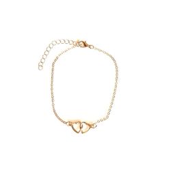 Gold heart anklet adjustable chain thin dainty minimalist Y2K sexy